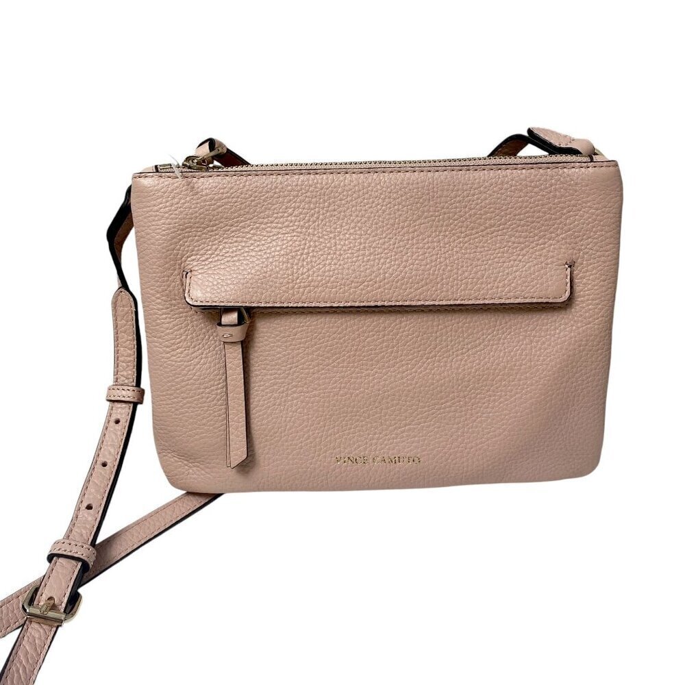 VINCE CAMUTO Crossbody Bag Light Pink Pebble Leather Gally Handbag